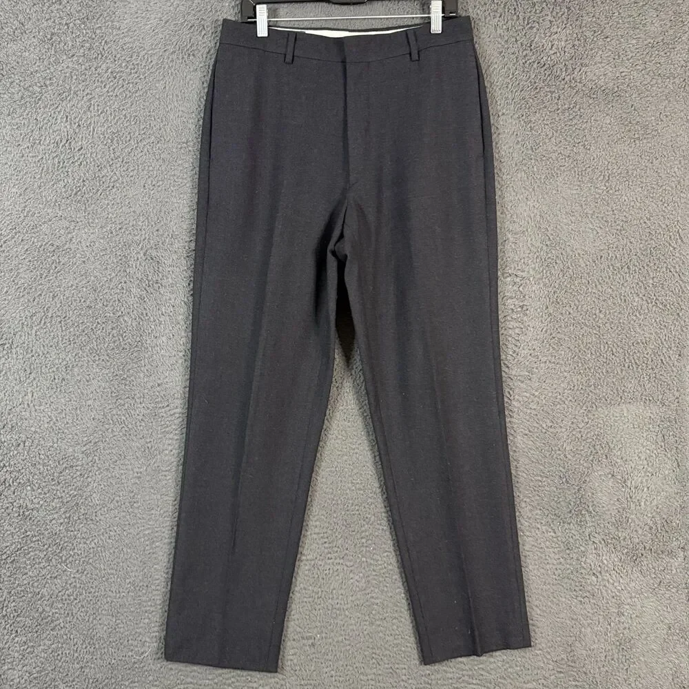Vtg Banana Republic Dress Pants Mens 32x32 Straight Fit Flannel Wool Y2K